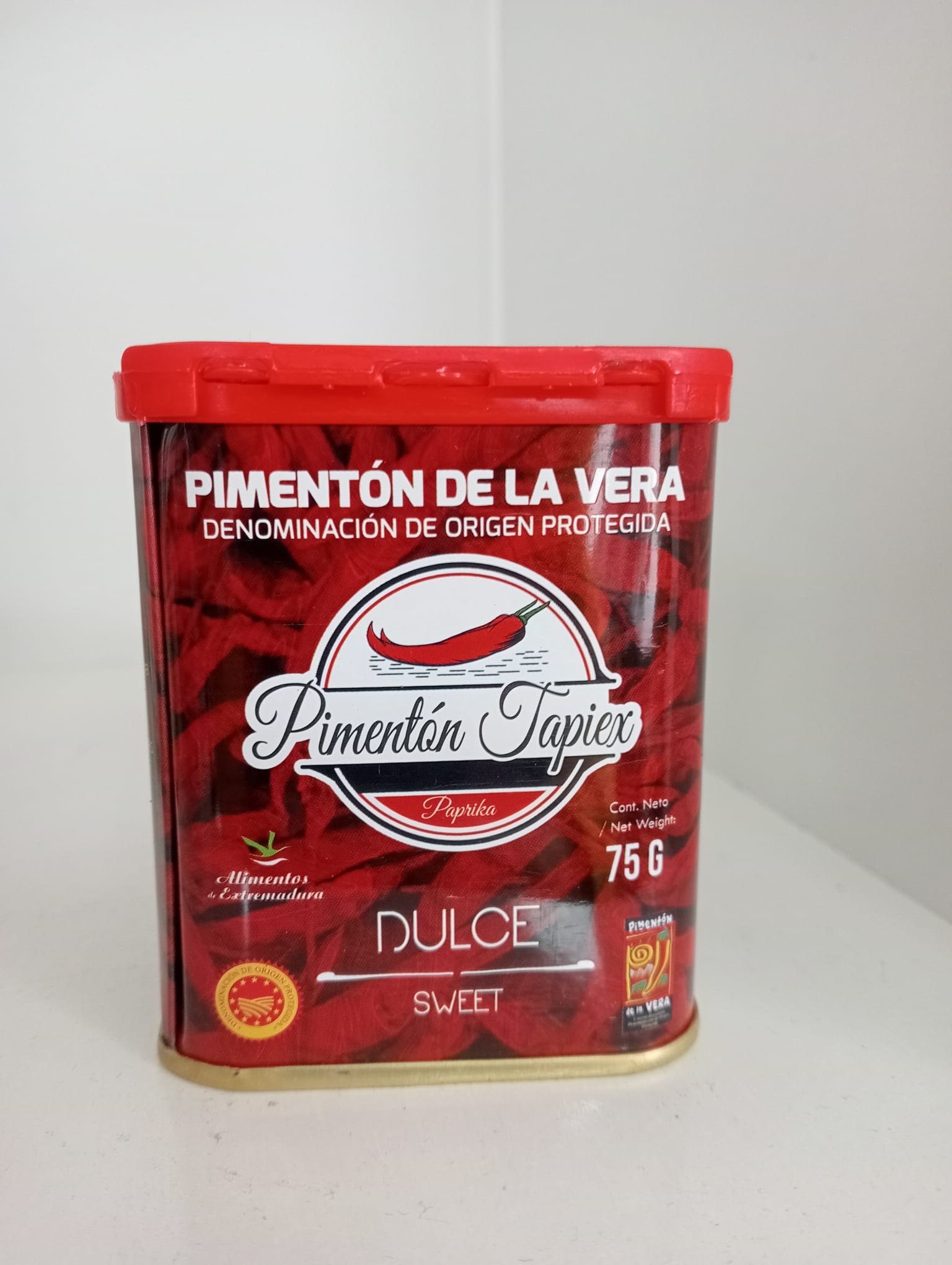 Lata pimentón dulce DOP 75grs